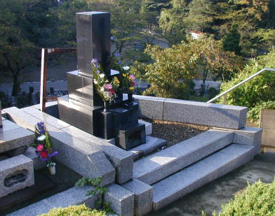 塔婆立て交換、目地直しbefore